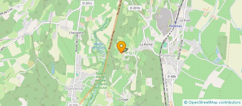 localisation de l'entreprise ARNAUD TP  POLIENAS