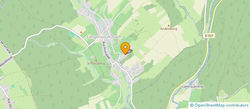 localisation de l'entreprise ARNAUD TP TERRASSSEMENT PAYSAGISTE  MORSBRONN-LES-BAINS