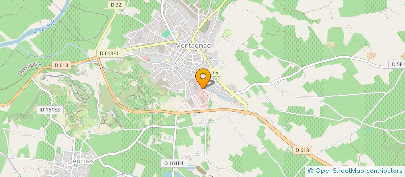 localisation de l'entreprise ARNAUD TRIBOULIN  MONTAGNAC