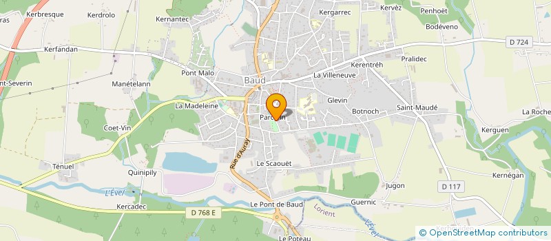 localisation de l'entreprise ARNAUD TUAL TOPOGRAPHIE & CARTOGRAPHIE 3D  BAUD