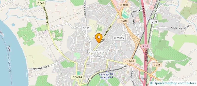 localisation de l'entreprise ARNAUD VIOSSANGE ET JULIEN LATOUR, NOTAIRES ASSOCIES  SAINT-ANDRE-DE-CUBZAC