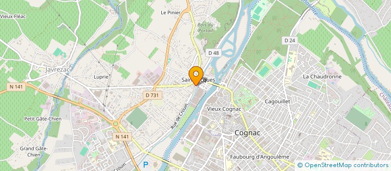 localisation de l'entreprise ARNAUDK PHOTO  COGNAC