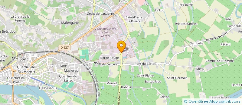 localisation de l'entreprise ARNAUDO à MOISSAC