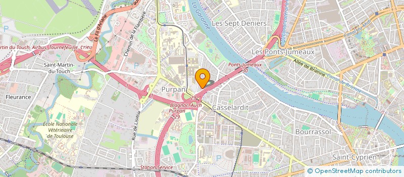 localisation de l'entreprise ARNAUDY MOULIN à TOULOUSE