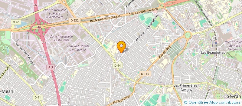localisation de l'entreprise ARNAULT à AULNAY-SOUS-BOIS