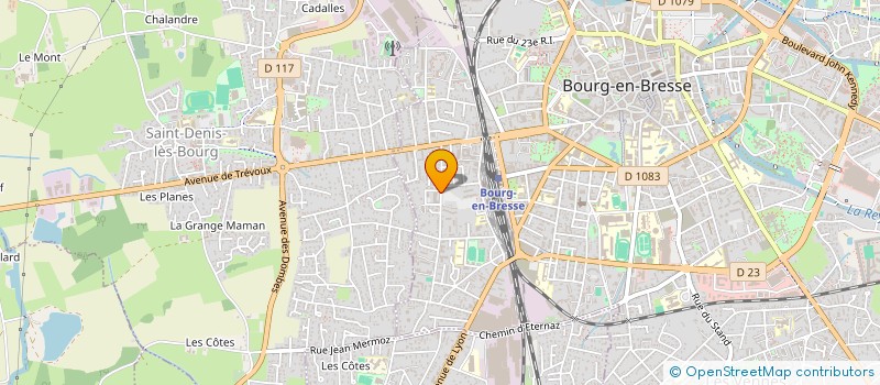 localisation de l'entreprise ARNAULT AVOCAT  BOURG-EN-BRESSE