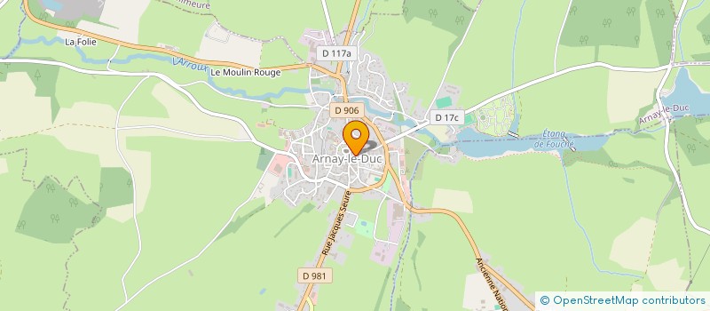 localisation de l'entreprise ARNAY SPORTS  ARNAY-LE DUC