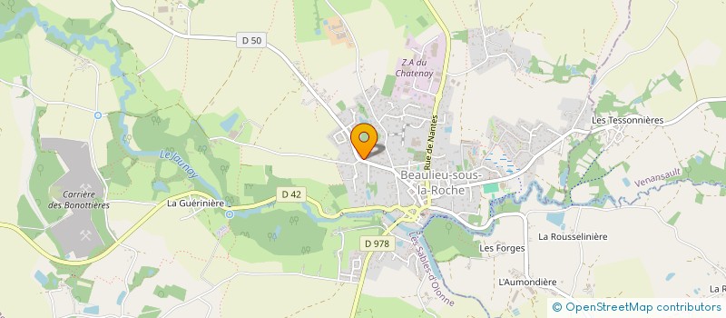 localisation de l'entreprise ARNEAUD CARRELAGE  BEAULIEU-SOUS-LA-ROCHE