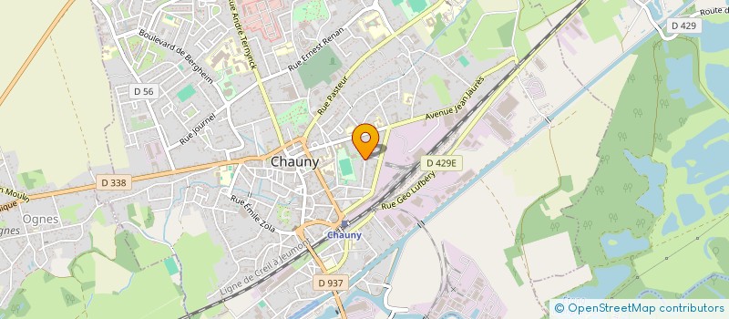 localisation de l'entreprise ARNELO à CHAUNY