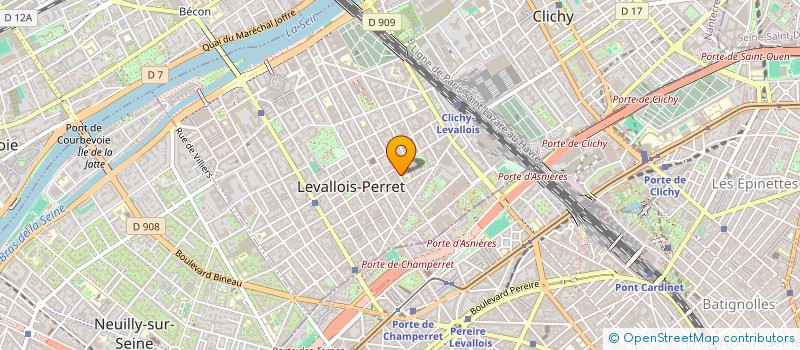 localisation de l'entreprise ARNET & ATOMES PROPRETE à LEVALLOIS-PERRET