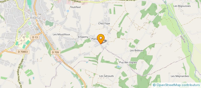 localisation de l'entreprise ARNIBEN  RIBERAC