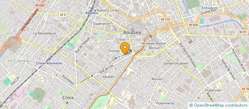 localisation de l'entreprise ARNICA à RONCQ