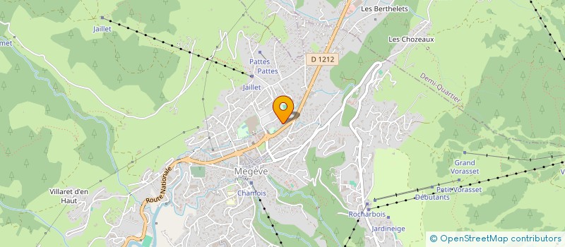 localisation de l'entreprise ARNICA  MEGEVE