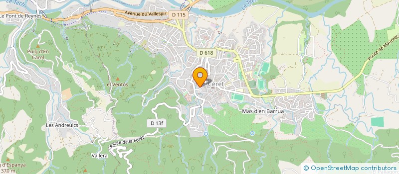 localisation de l'entreprise ARNICA  CERET