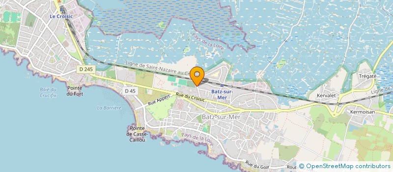 localisation de l'entreprise ARNO  BATZ-SUR-MER