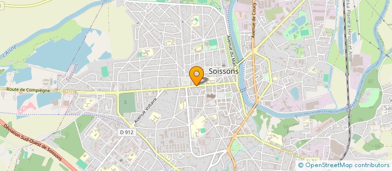 localisation de l'entreprise ARNO ET PENELOPE à SOISSONS