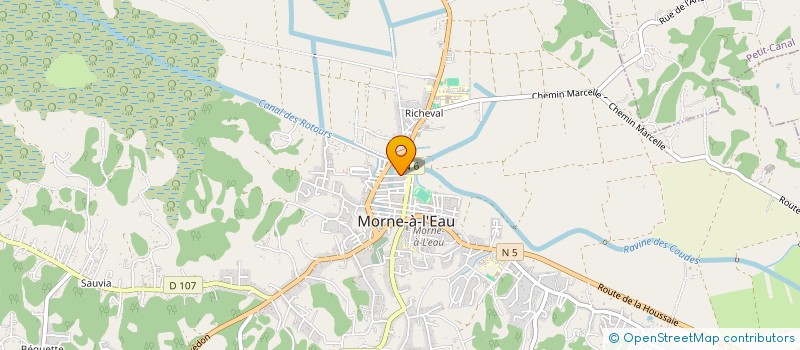 localisation de l'entreprise ARNOBE IMMO à MORNE A L EAU