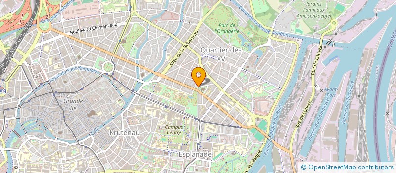 localisation de l'entreprise ARNOLD 1880  STRASBOURG