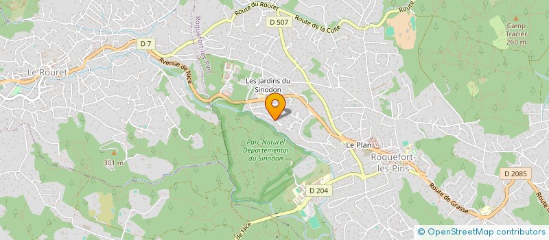 localisation de l'entreprise ARNOLD RACING  ROQUEFORT-LES-PINS