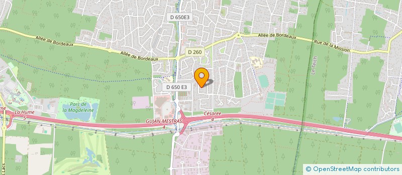 localisation de l'entreprise ARNOLD SPORT CONCEPT  GUJAN-MESTRAS