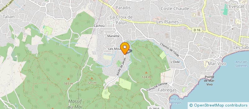 localisation de l'entreprise ARNOLYS à LA SEYNE-SUR-MER