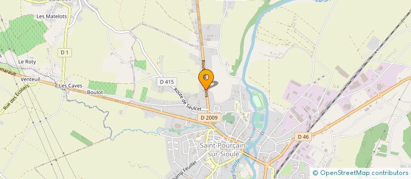 localisation de l'entreprise ARNON JOSSE  SAINT-POURCAIN-SUR-SIOULE