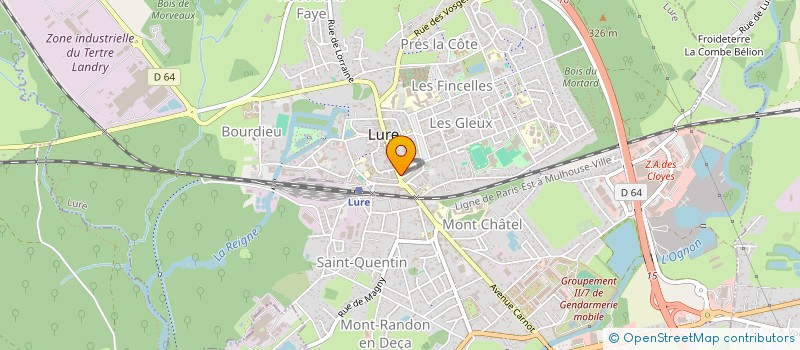 localisation de l'entreprise ARNOPTIQUE à LURE