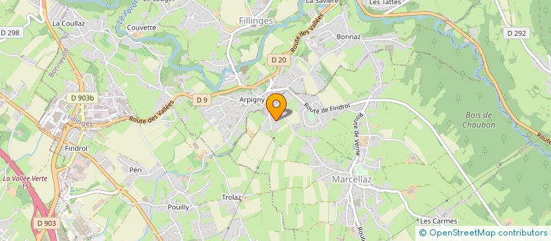 localisation de l'entreprise ARNOTIMMO  MARCELLAZ