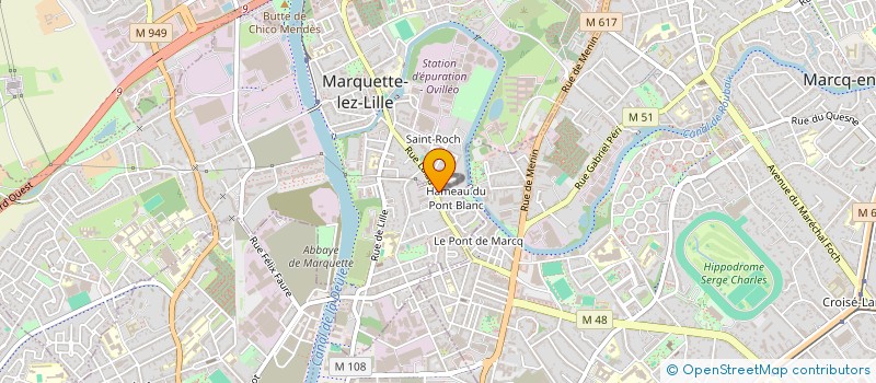 localisation de l'entreprise ARNOTTE SCI  MARQUETTE-LEZ-LILLE