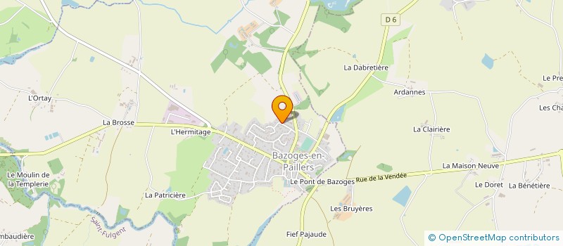 localisation de l'entreprise ARNOU-AUDOUARD  LA GAUBRETIERE