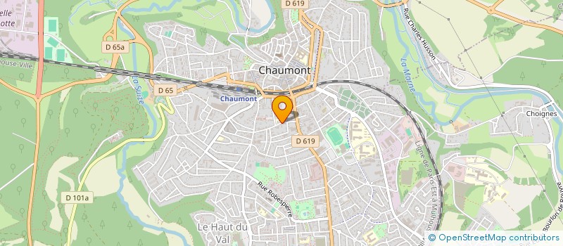 localisation de l'entreprise ARNOUD IMMOBILIER à CHAUMONT