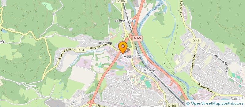 localisation de l'entreprise ARNOULD BOIS ET SCIE à SAINT-NABORD