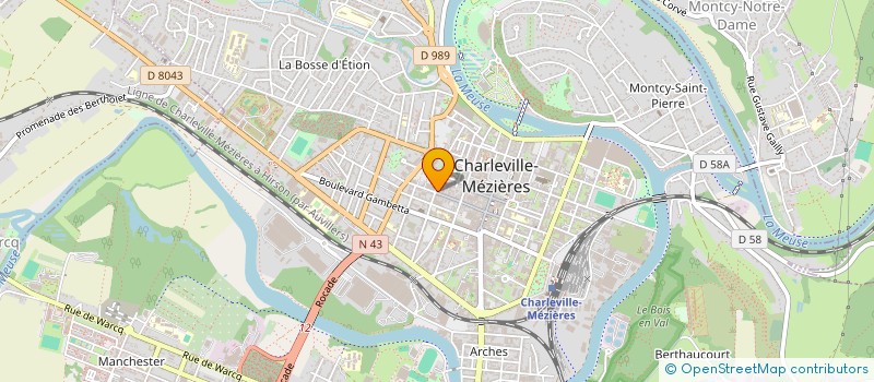 localisation de l'entreprise ARNOULD BUREAU D ETUDES à CHARLEVILLE-MEZIERES