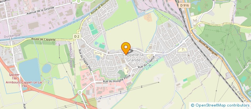 localisation de l'entreprise ARNOULD-VRAND-VAN DE MOORTELE-CALLENS à CAPPELLE-LA-GRANDE