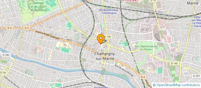 localisation de l'entreprise ARNOULET VANDERSTUKKEN à CHAMPIGNY-SUR-MARNE