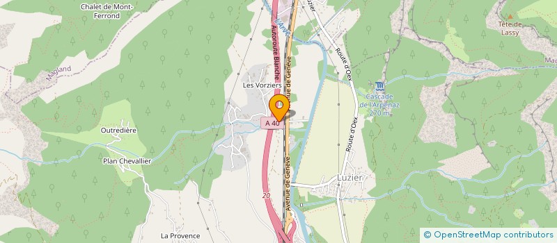 localisation de l'entreprise ARNOUVAZ à SALLANCHES