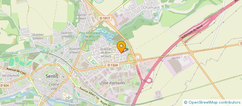 localisation de l'entreprise ARNOUVILLE DISTRIBUTION  SENLIS