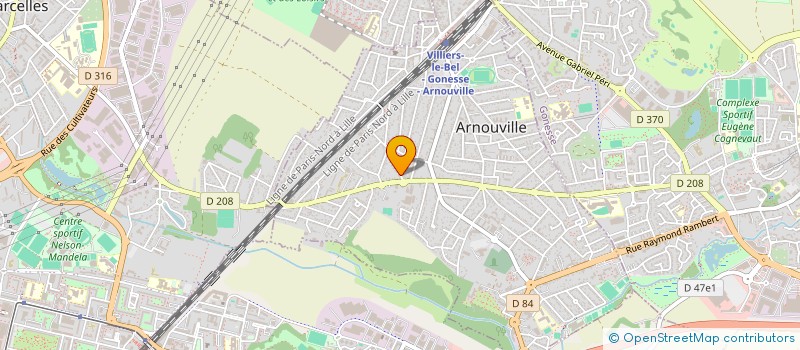 localisation de l'entreprise ARNOUVILLE ELITE FOOTBALL CLUB  ARNOUVILLE