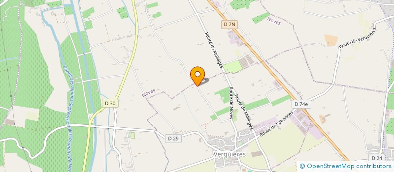 localisation de l'entreprise ARNOUX à VERQUIERES