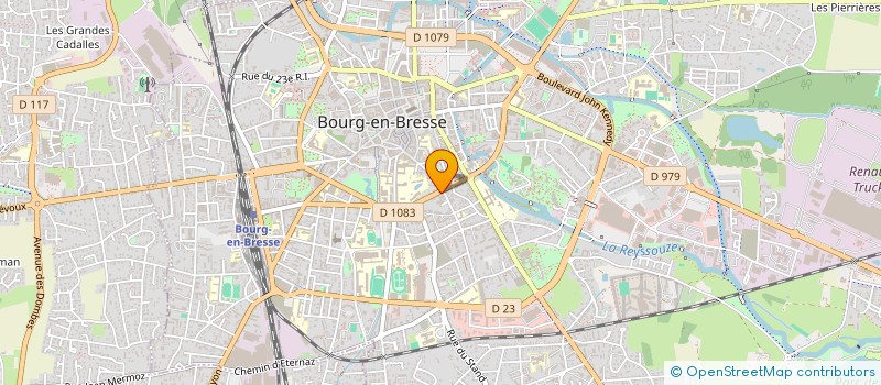 localisation de l'entreprise ARNOUX COURTAGE AUTO à BOURG-EN-BRESSE