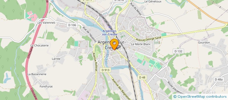 localisation de l'entreprise ARNOUX ERIC à BADECON-LE-PIN
