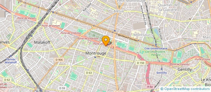 localisation de l'entreprise ARNOUX ET MAUNY SCIE METAUX à MONTROUGE