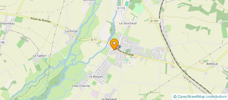 localisation de l'entreprise ARNOUX GITES ET PATRIMOINE  LA BOIXE