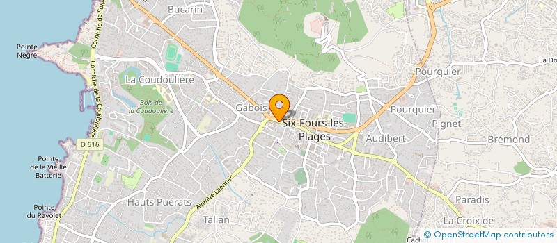 localisation de l'entreprise ARNOUX PROMOTION à SIX-FOURS-LES-PLAGES