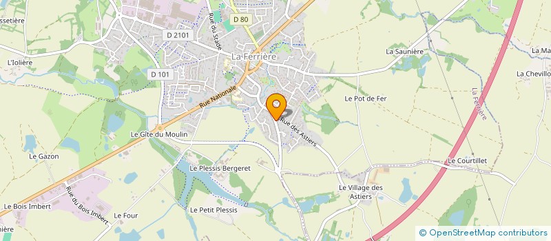 localisation de l'entreprise ARNOUX SARL à LA FERRIERE