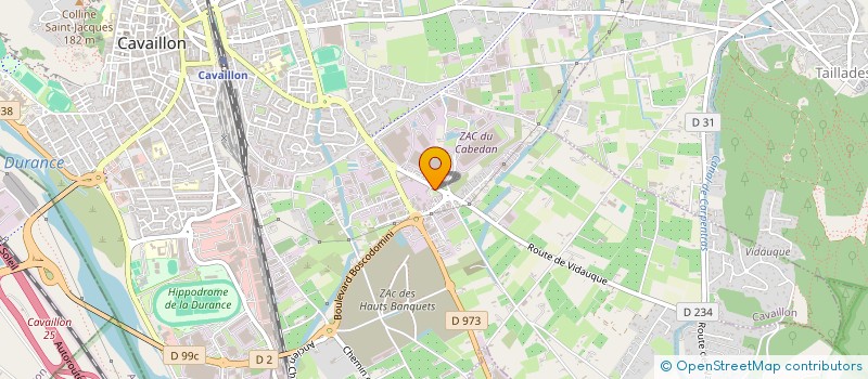 localisation de l'entreprise ARNOUX TP à CAVAILLON