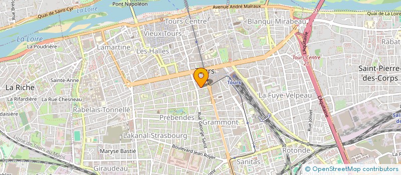 localisation de l'entreprise ARO à TOURS