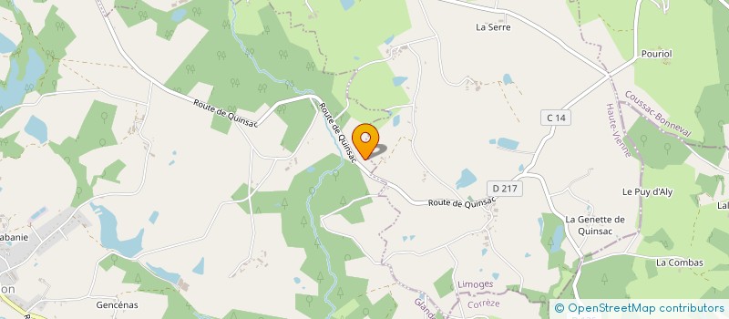 localisation de l'entreprise ARO à ST YRIEIX LA PERCHE
