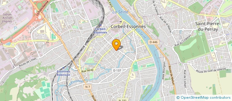 localisation de l'entreprise ARO SCI à CORBEIL-ESSONNES