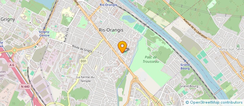 localisation de l'entreprise ARO VTC à RIS-ORANGIS